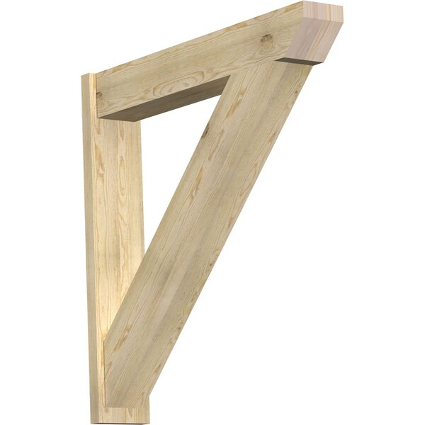 Ekena Millwork Traditional Slat Rough Sawn Outlooker, Douglas Fir, 8"W x 46"D x 46"H OUT08X46X46TRA06RDF - main